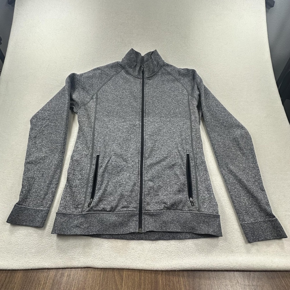 Lululemon Engineered Warmth Jacket Mens Large Gray Full Zip Running Athletic